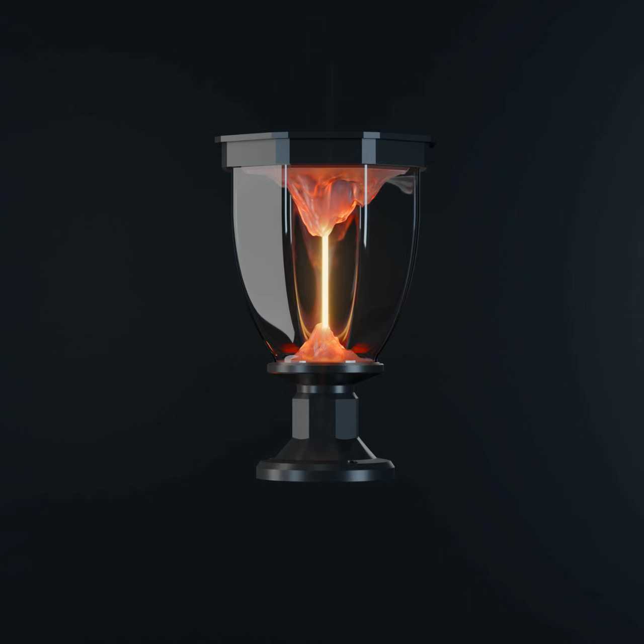 Tapetum Gate Light Volcano Series — real installation photo